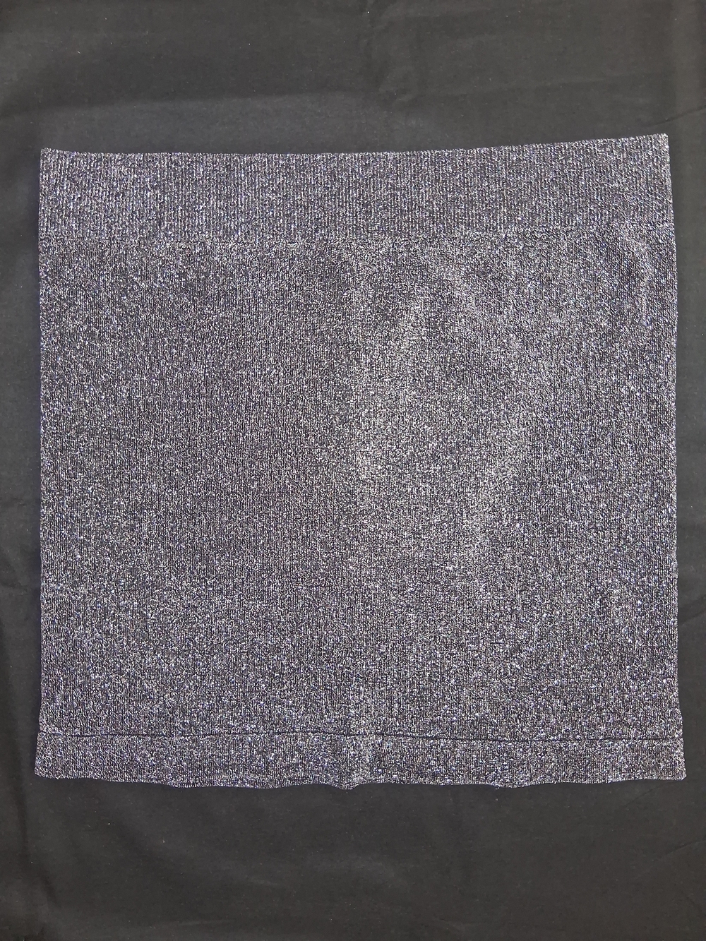Sparkle Metallic Mini Skirt - Silver